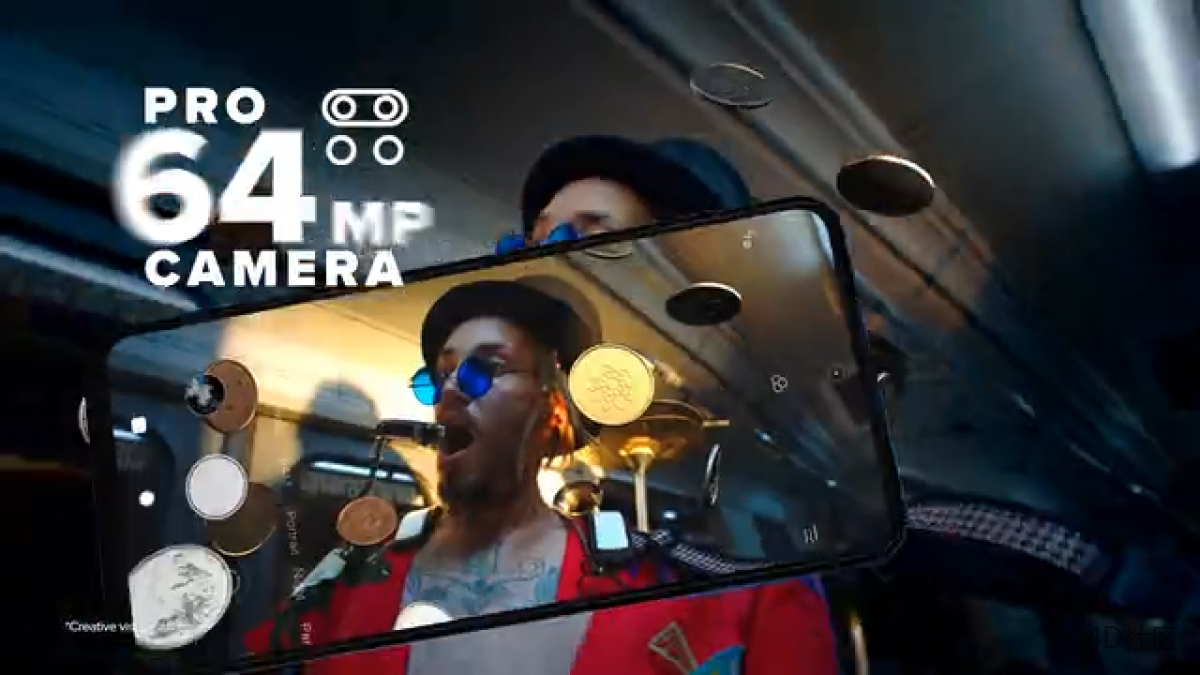 勇敢的新世界-Redmi 9 Pro Max-C4D广告动画