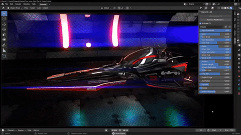 Glared V1.2.1 Fro Blender 实时炫光光效插件