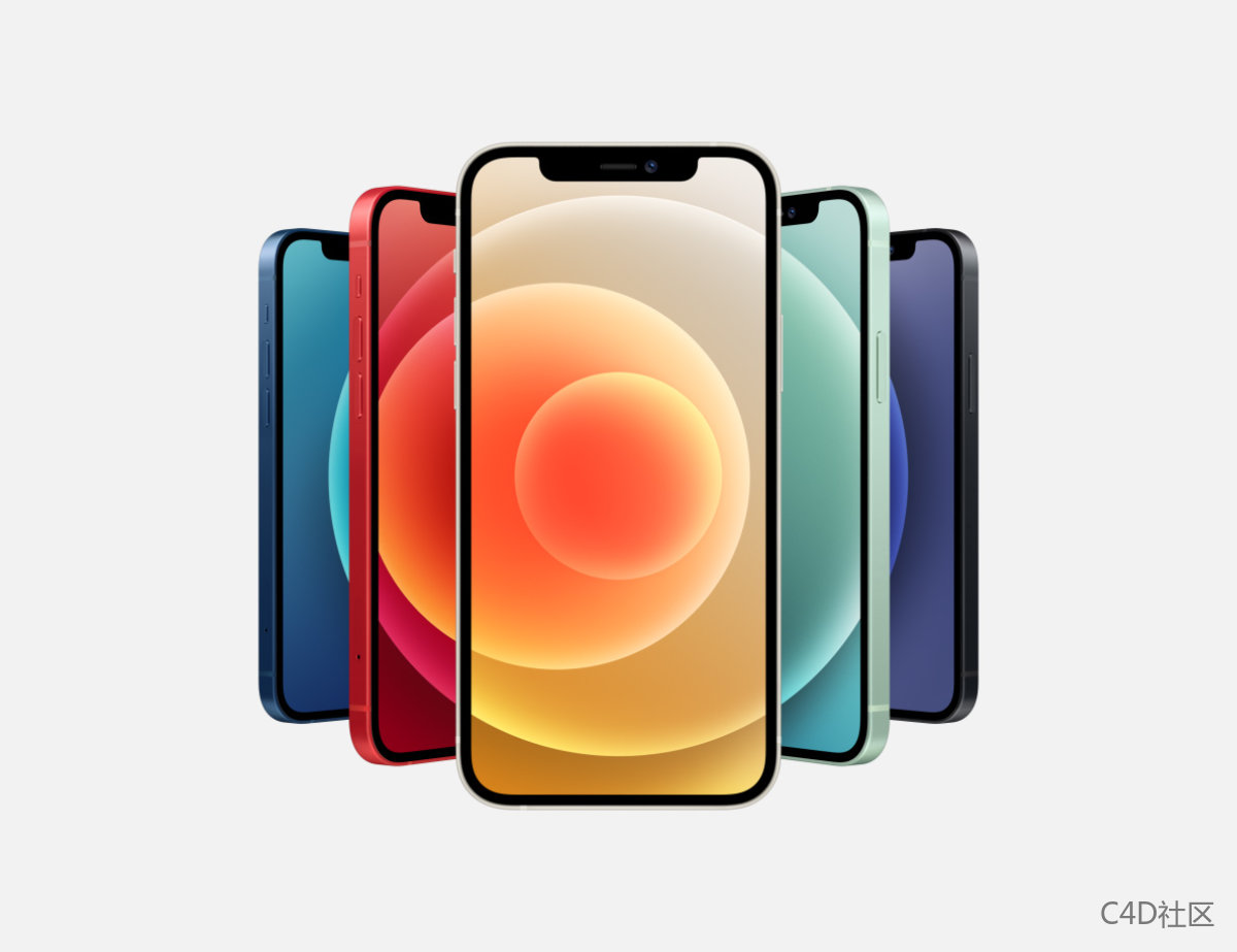 iPhone 12官方产品渲染静帧-每一张都是精品