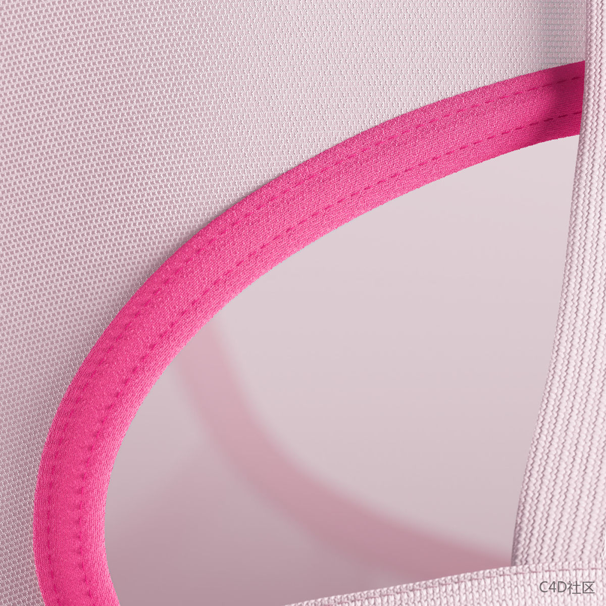 耐克UltraBreathe运动文胸的超高分辨率资源创造-3D动态作品