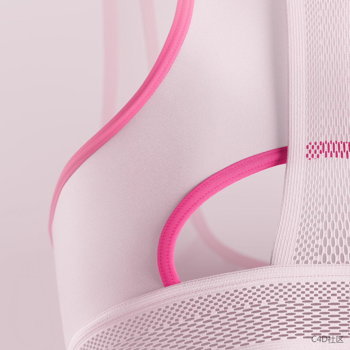 耐克UltraBreathe运动文胸的超高分辨率资源创造-3D动态作品