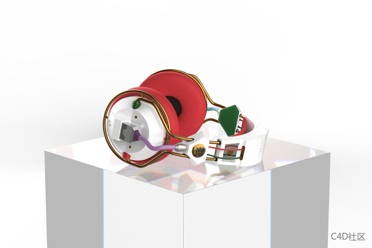 纪念动漫电影《攻壳机动队2：无知》而设计的耳机-工业设计-Jeff Shen