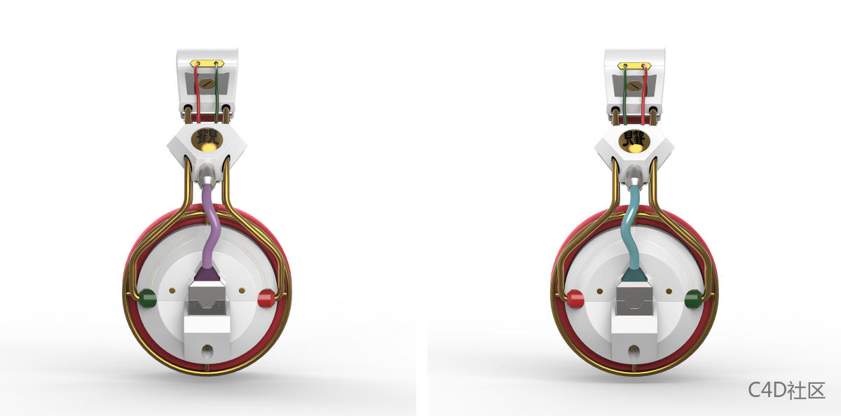 纪念动漫电影《攻壳机动队2:无知》而设计的耳机-工业设计-Jeff Shen