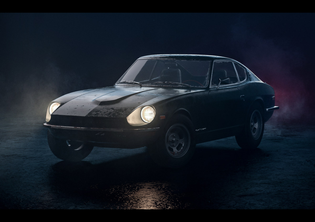 C4D做旧大哥大汽车图赏-Sesshu Abe