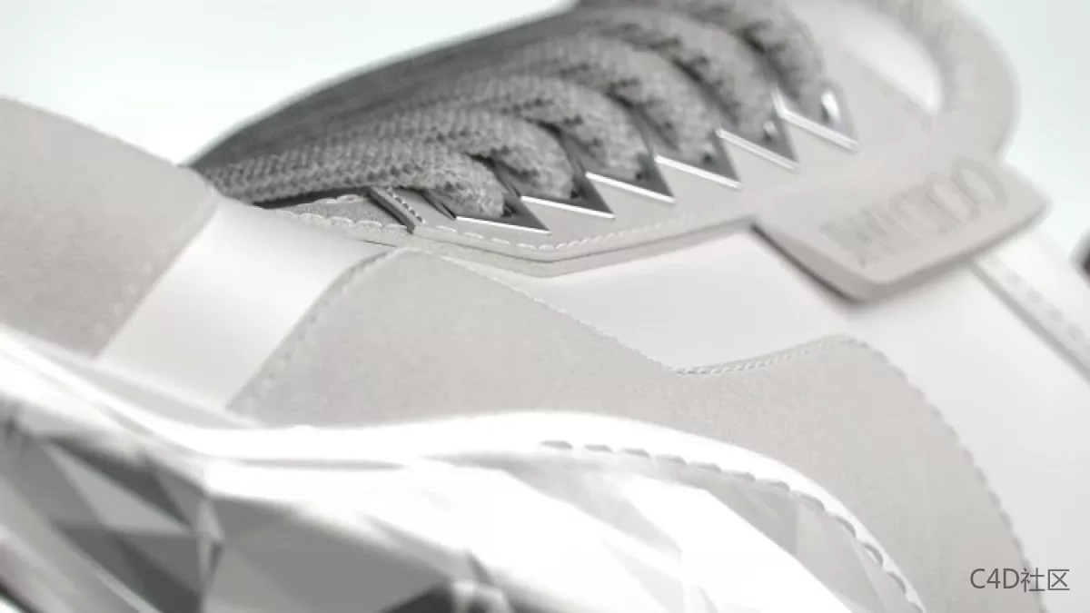 一部关于奢侈品牌发布的第一款运动鞋C4D动画