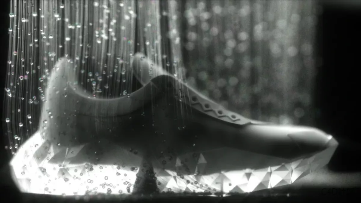 一部关于奢侈品牌发布的第一款运动鞋C4D动画