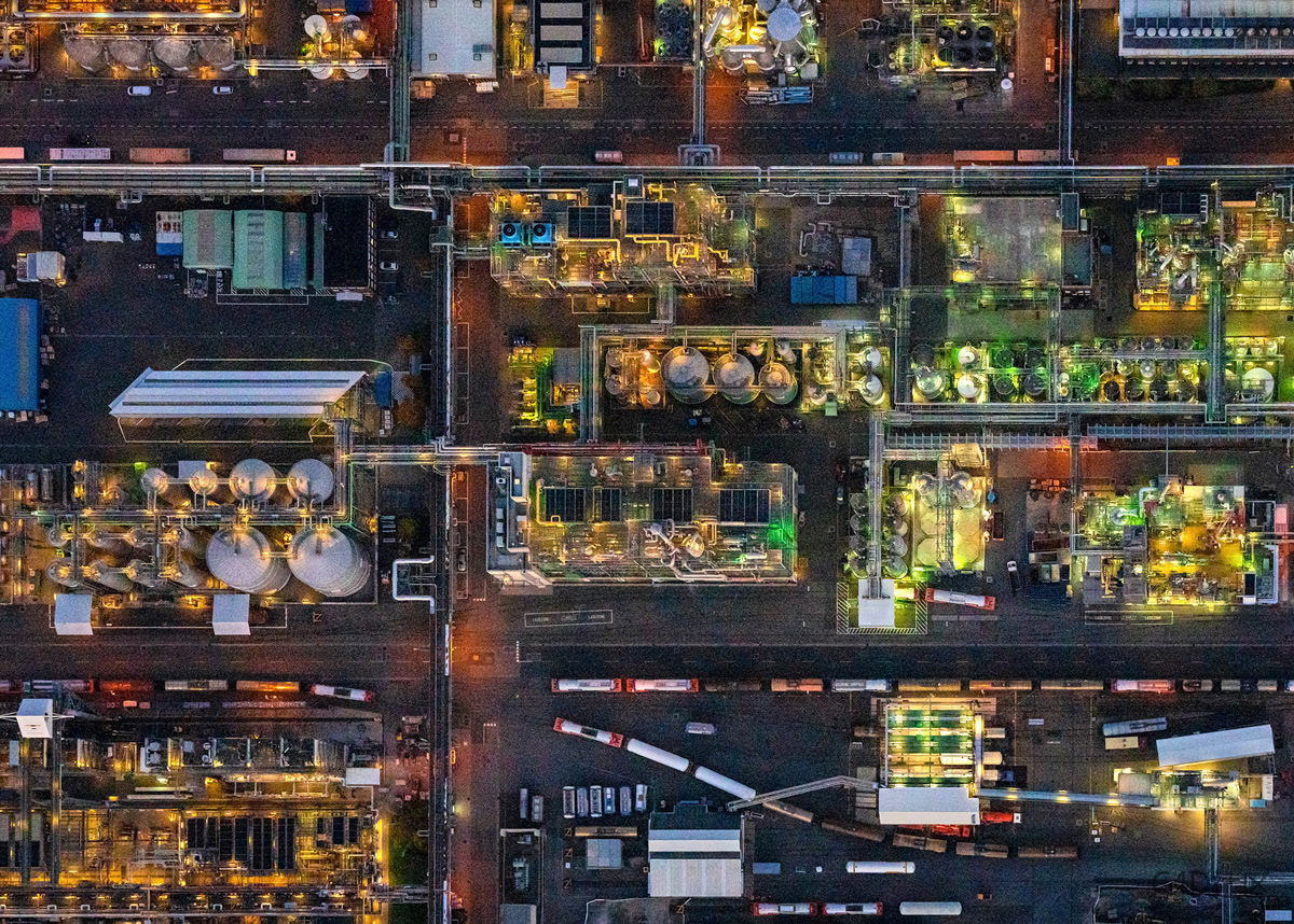 化学区域航空照