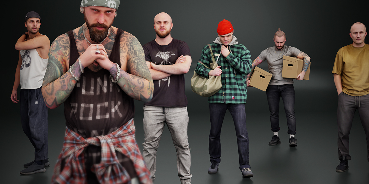 340个人物模型-blender Kanistra People