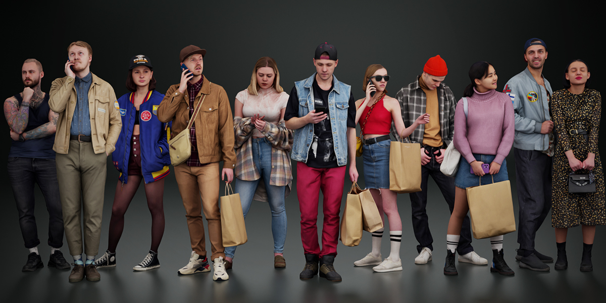 340个人物模型-blender Kanistra People