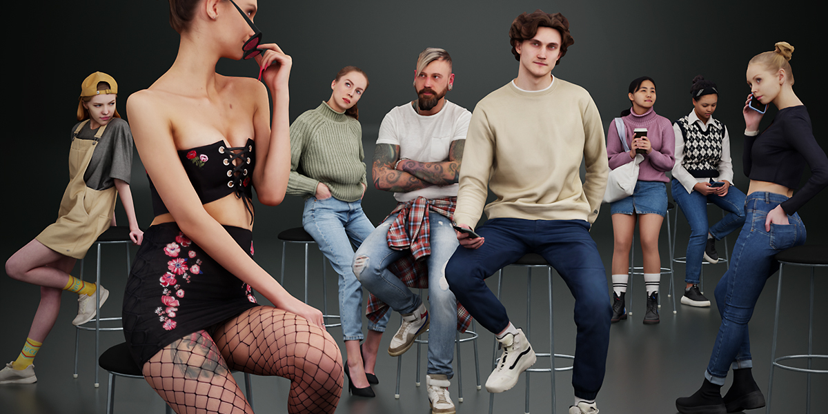 340个人物模型-blender Kanistra People