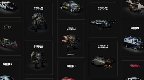 科幻战争机甲飞船 blender模型 Mech Wars