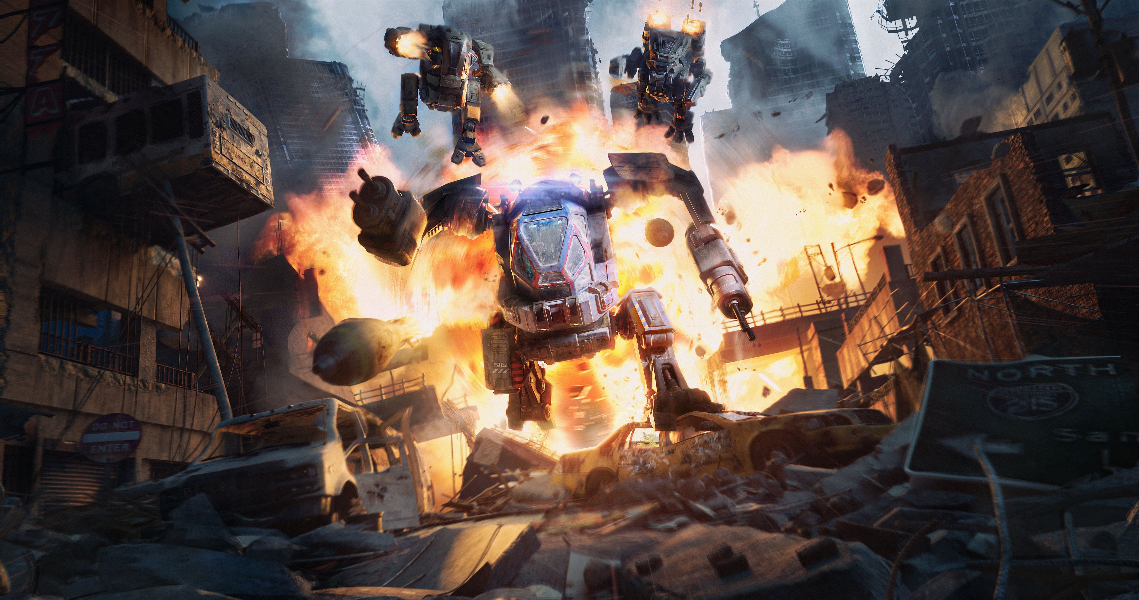 科幻战争机甲飞船 blender模型 Mech Wars