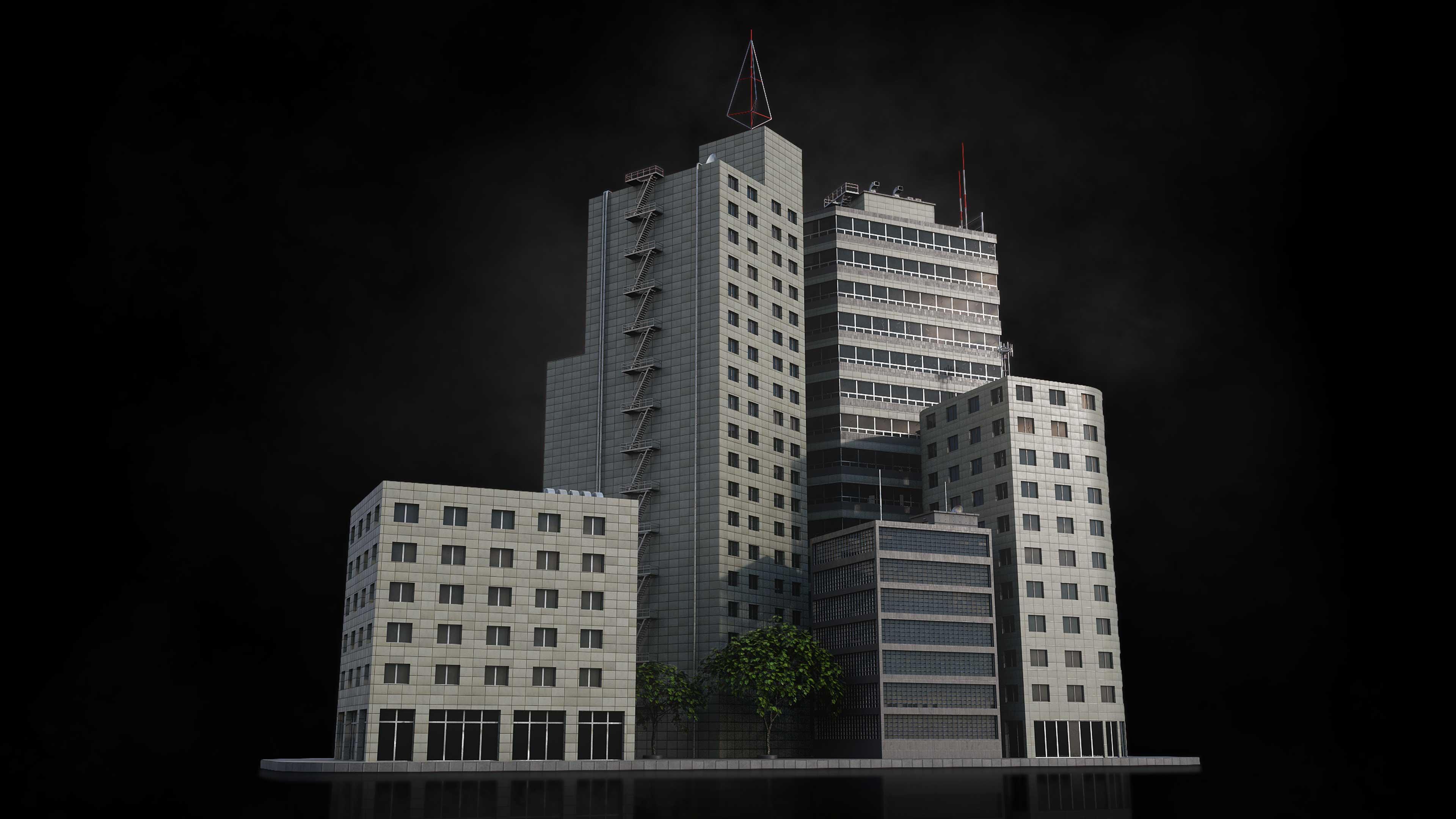 日本未来城市楼房建筑 blender模型 Neo Tokyo