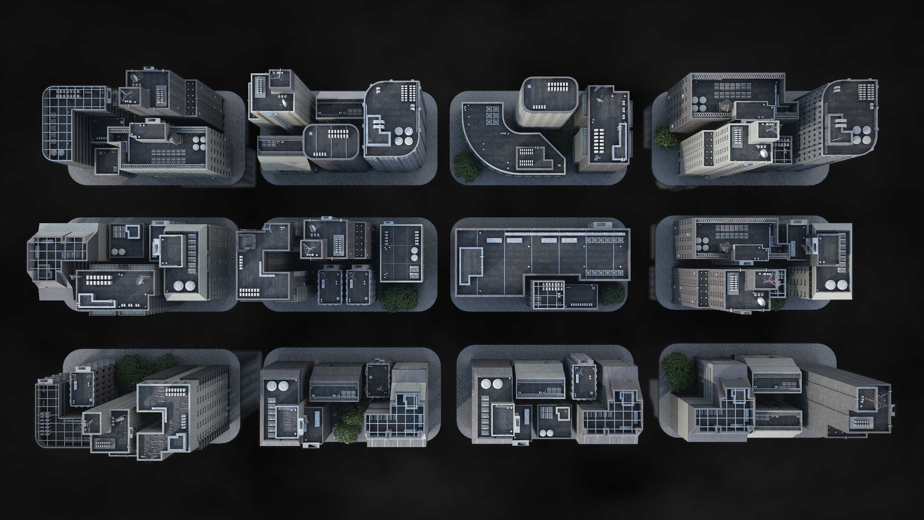 日本未来城市楼房建筑 blender模型 Neo Tokyo