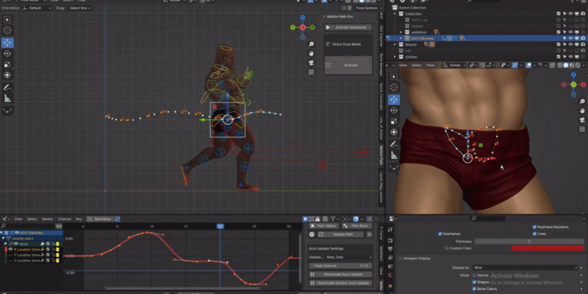 Motion Path Pro 2.2.0 for blender 路径动画实时调节插件