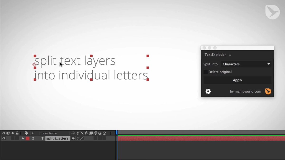 Text Exploder V3.0 Fro After Effects 文本拆分脚本