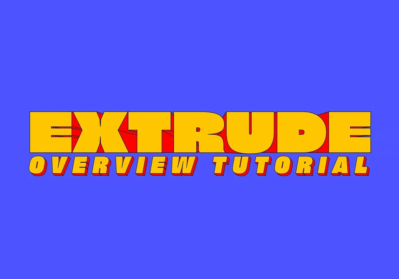 Extrude v1.0.0 Fro After Effects 文字图形挤出插件