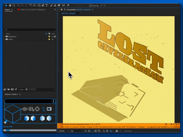 Volume n Tricks 2 v1.1.1 fro After Effects 厚度拉伸立体投影插件