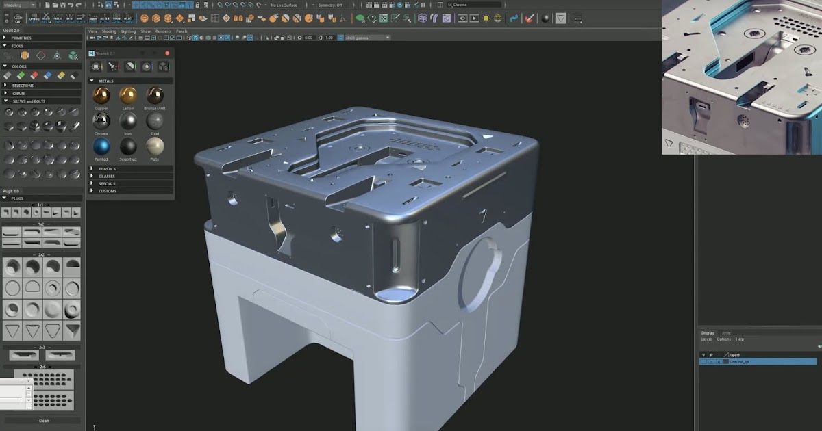 PlugIt 3.0 For Maya 硬面建模添加细节插件