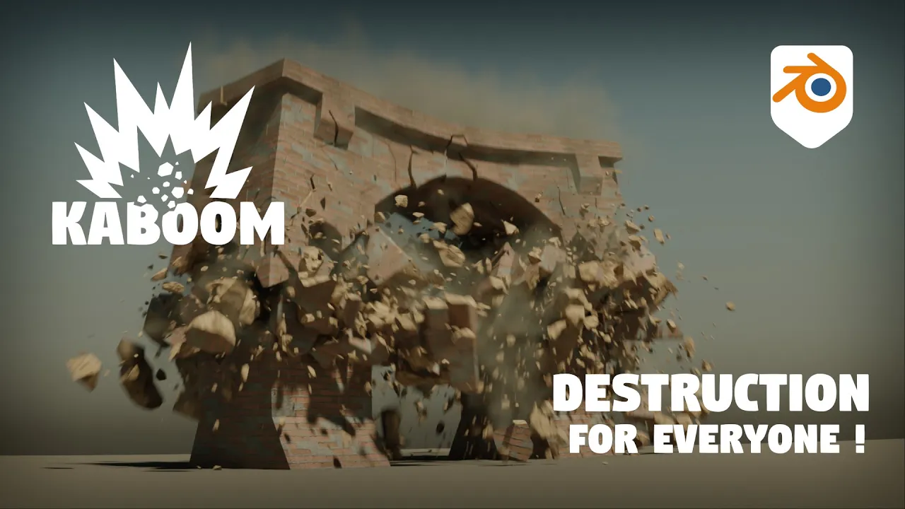 Kaboom V1.5.8 Fro Blender 爆炸破碎插件