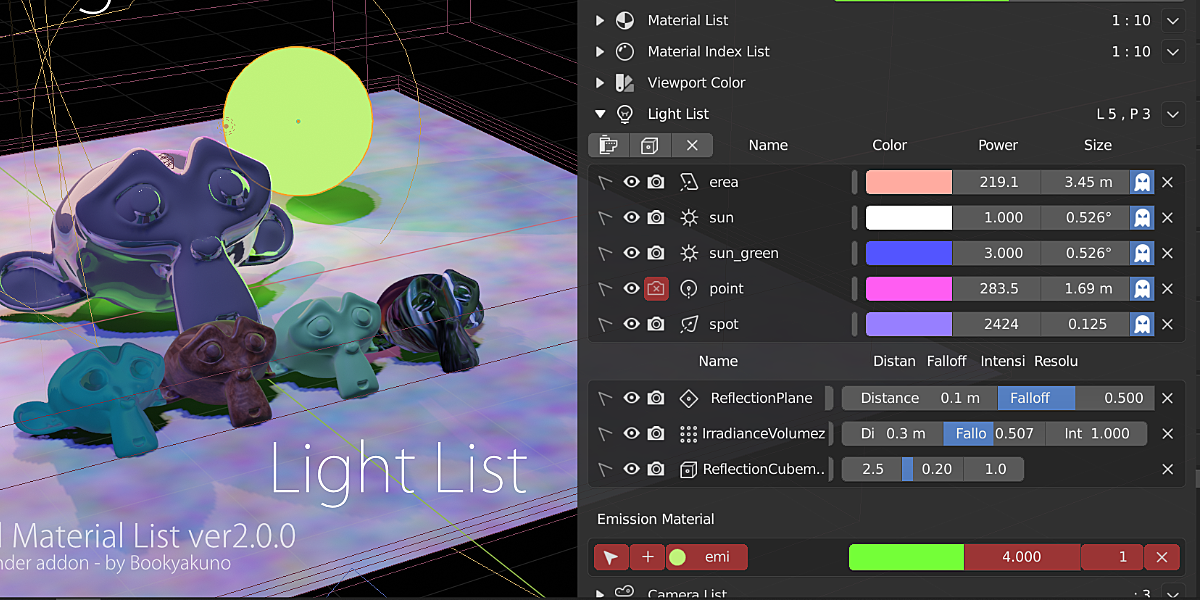 All Material List V2.7.7 fro Blender 材质素材列表插件