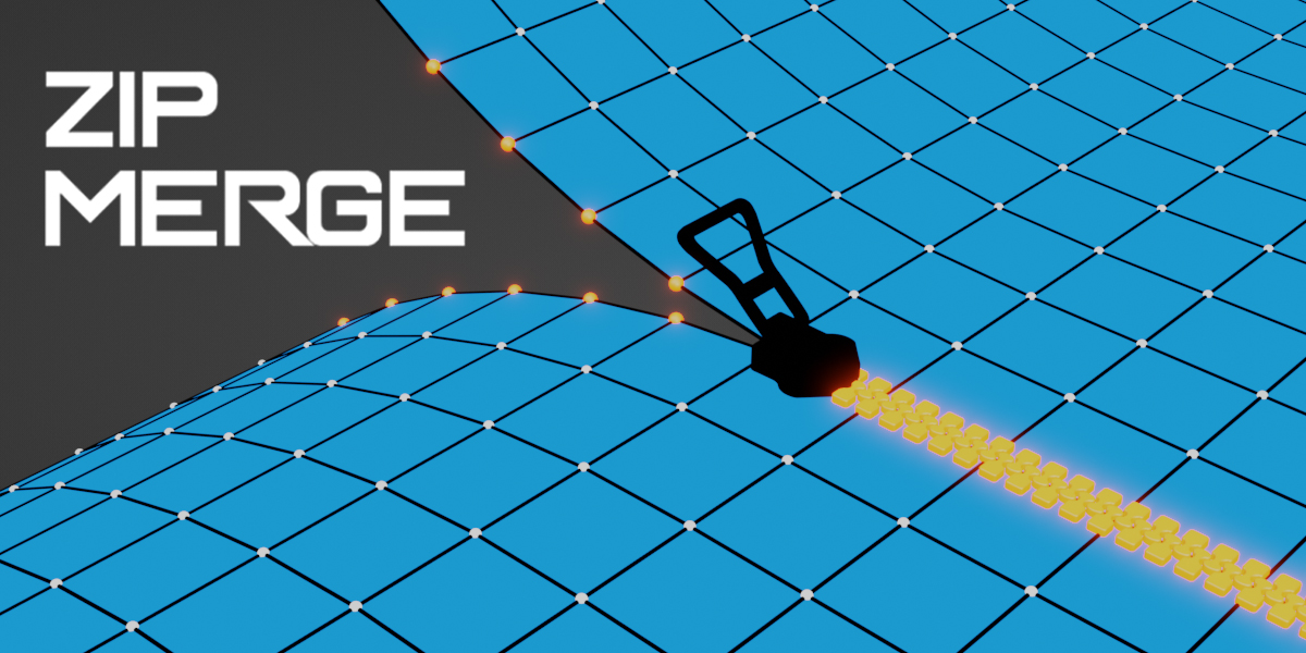 Zip Merge V1.3.0 fro Blender 缝合插件
