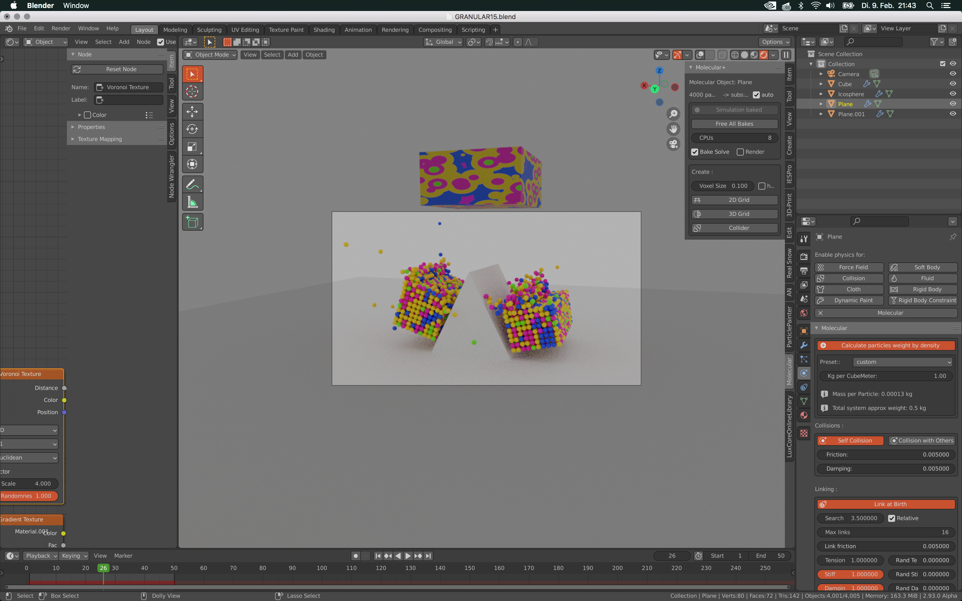 Molecular Plus v2.17.21 fro Blender 分子粒子填充插件
