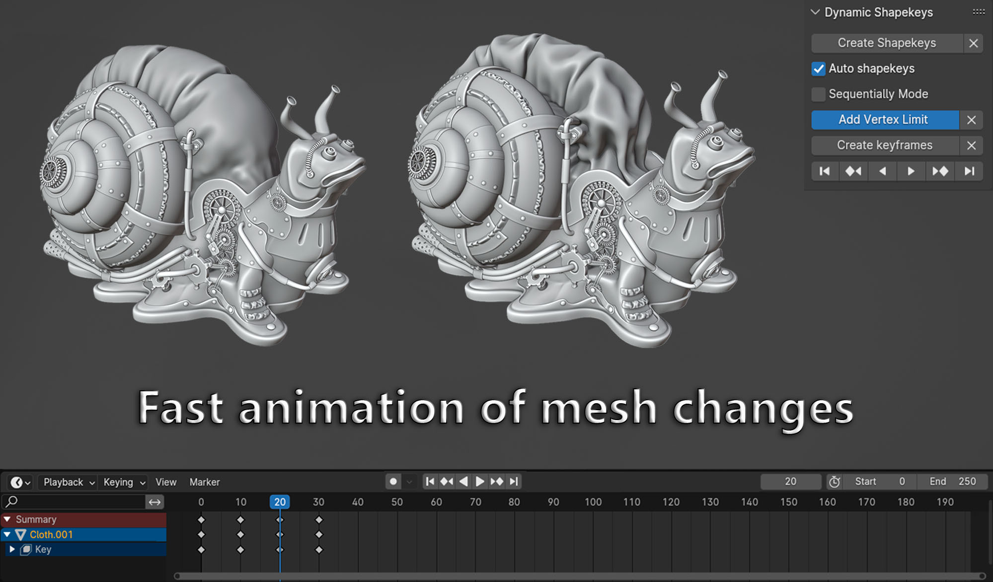Dynamic Shapekeys V1.1.5 fro Blender形态键动画插件