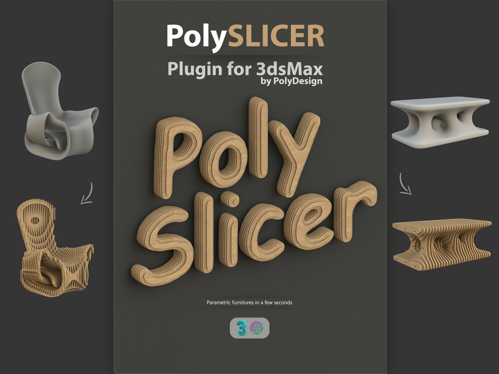 CGtrader PolySlicer V1.01 for 3ds max 模型程序化切割插件