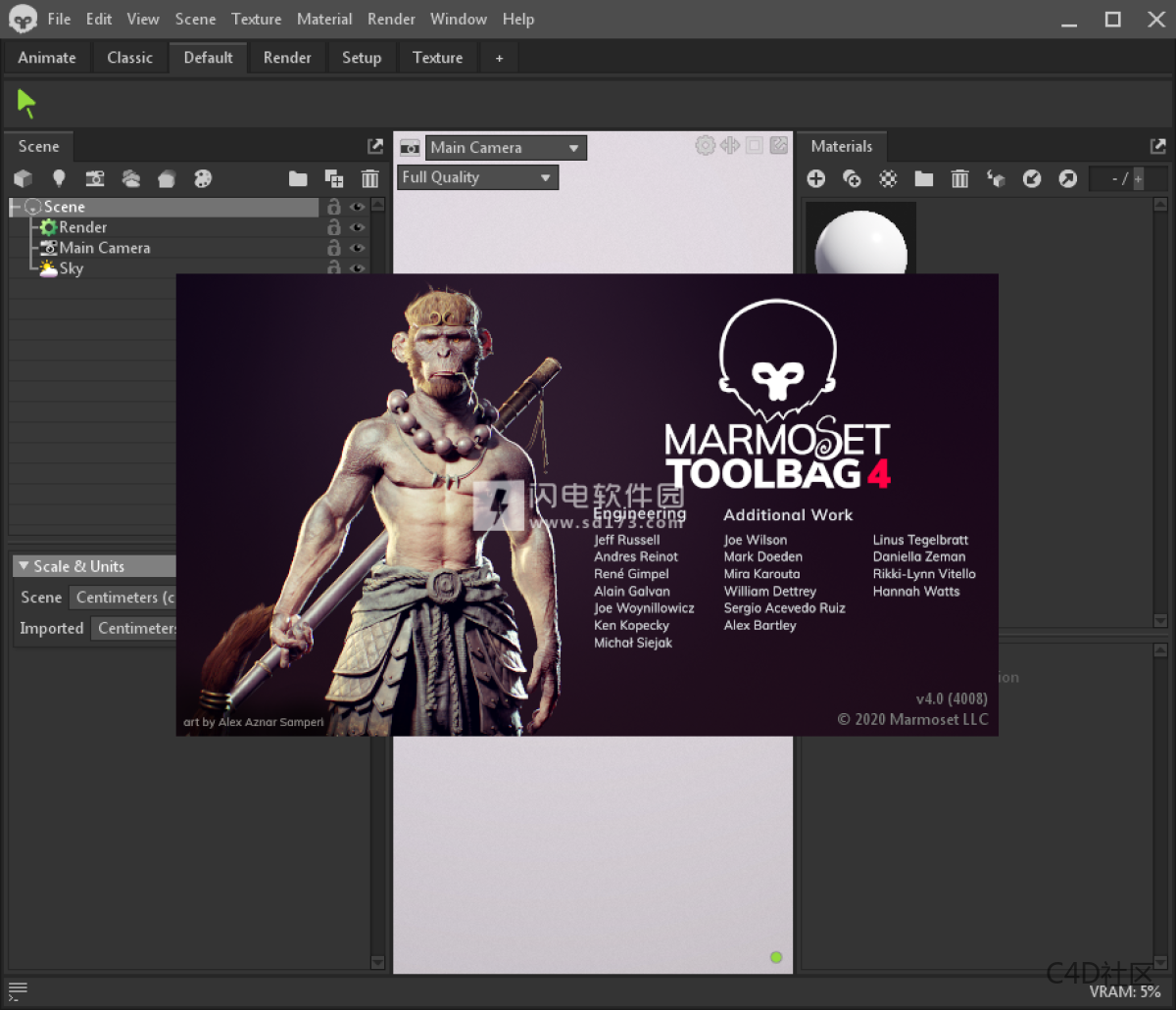 Marmoset Toolbag 5.01 八猴渲染器八猴渲染器