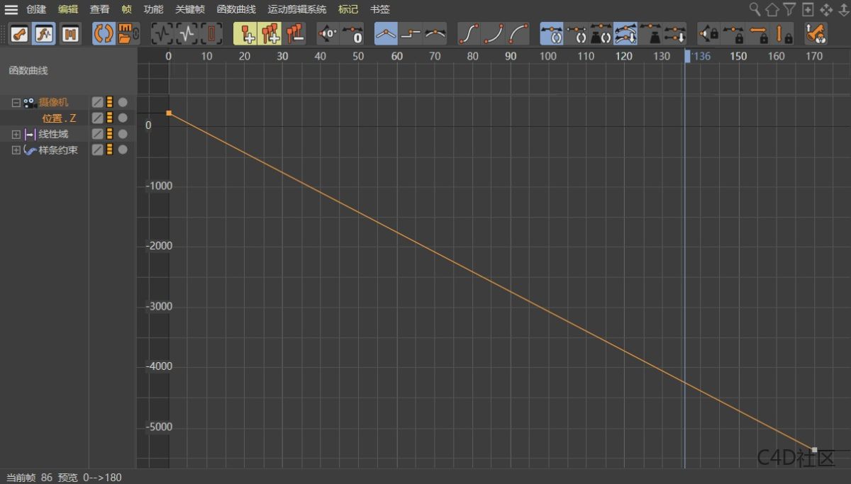 纯用C4D制作一个简易的旋转太空片头