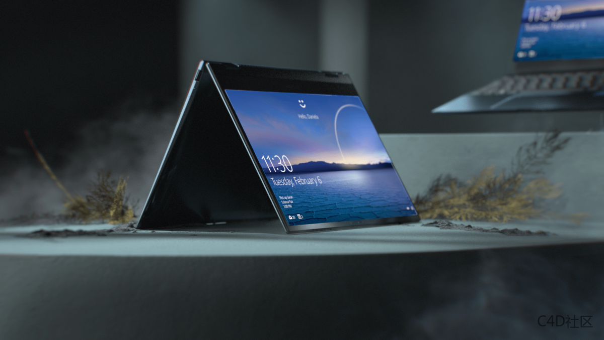 3D动画设计欣赏：华硕 Flipbook 13宣传视频