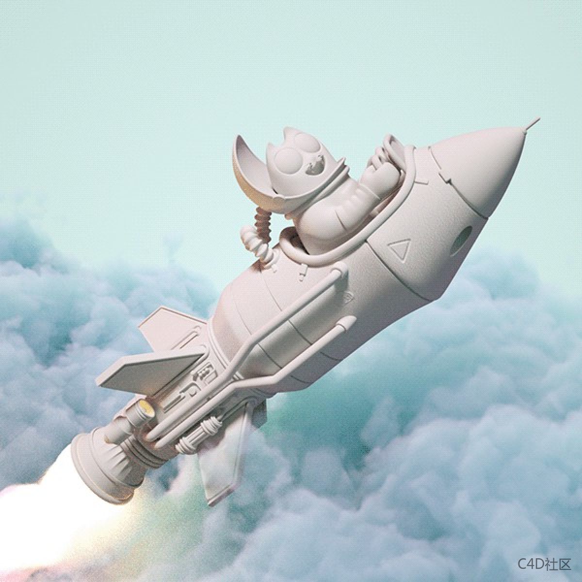 创意性快乐的小角色