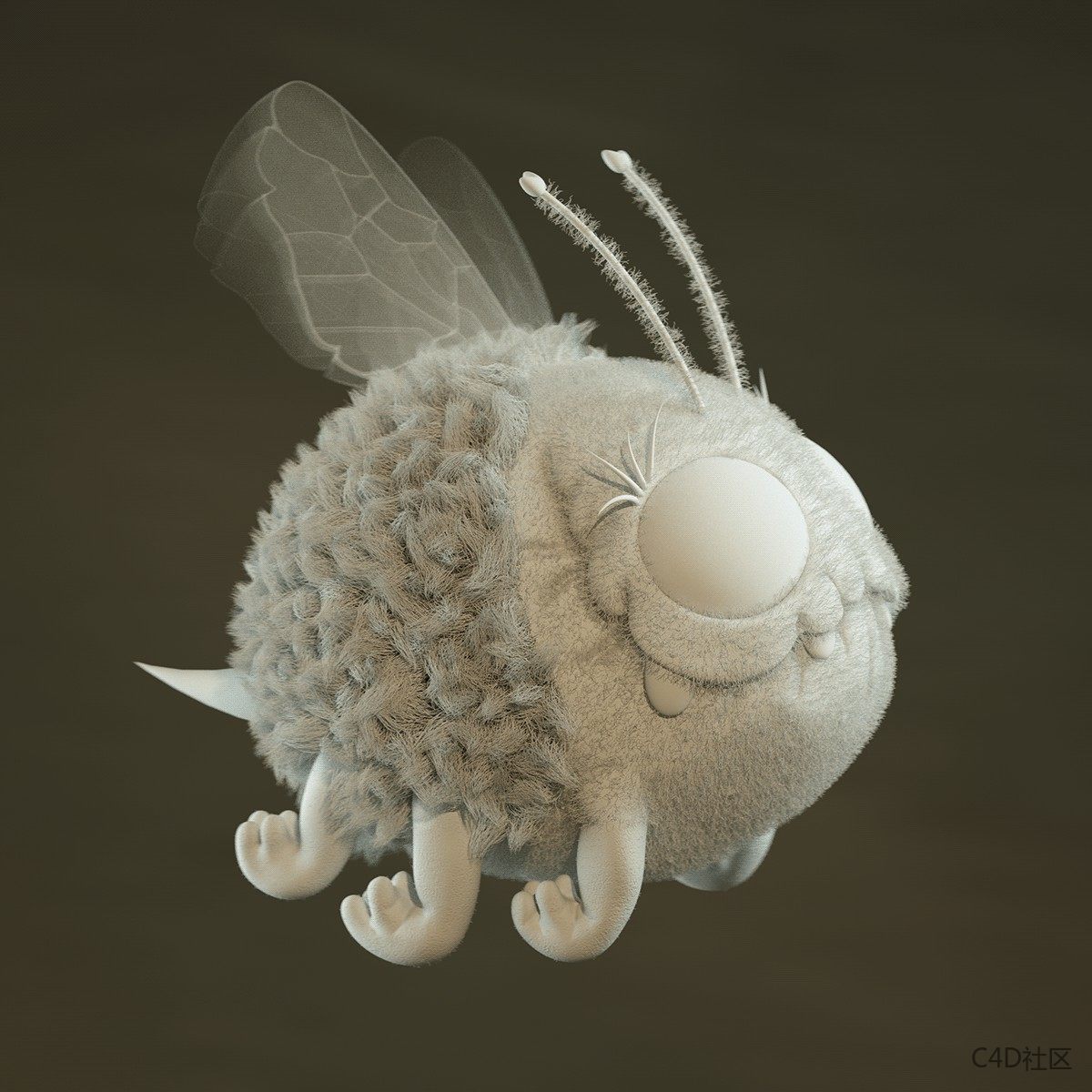 创意性快乐的小角色