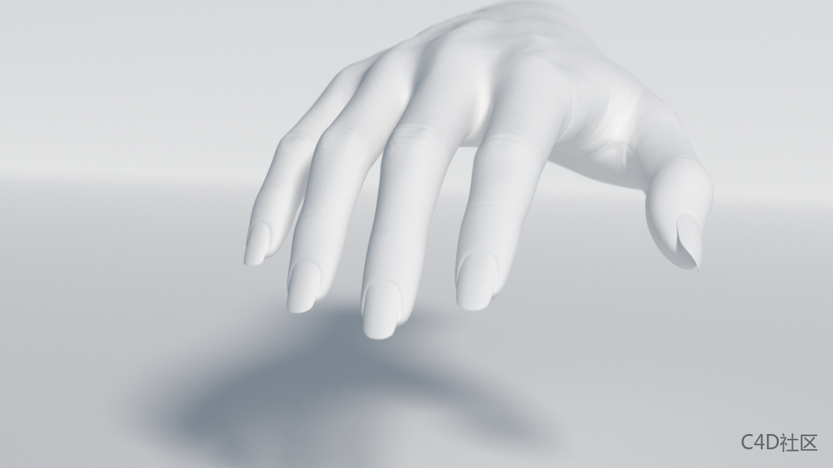 手势C4D模型