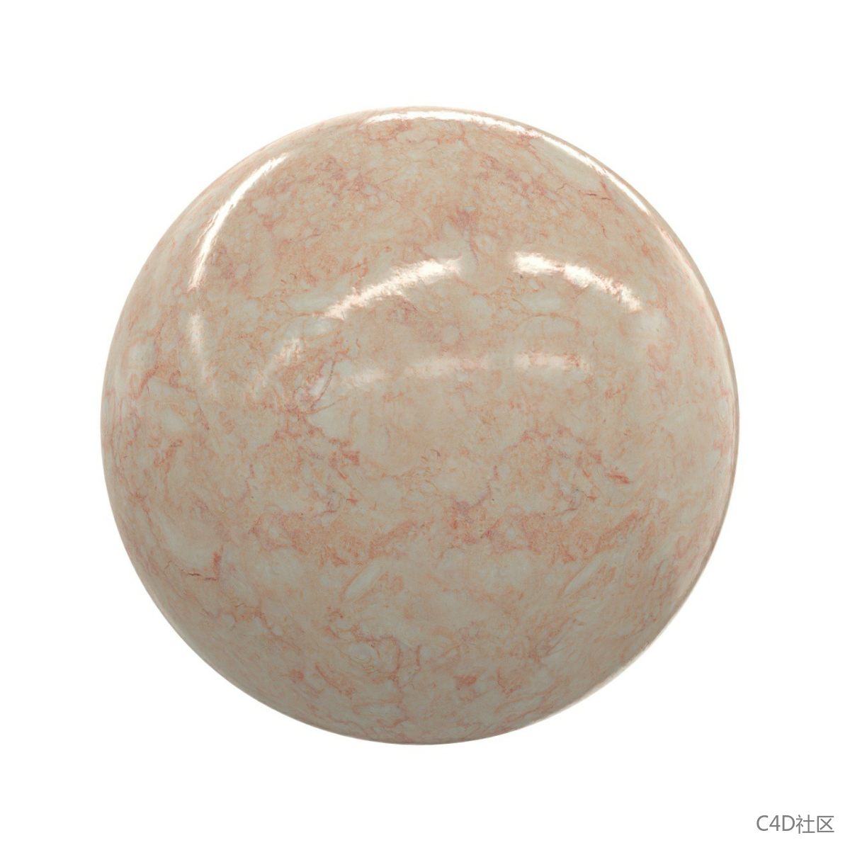 橙色的云纹大理石