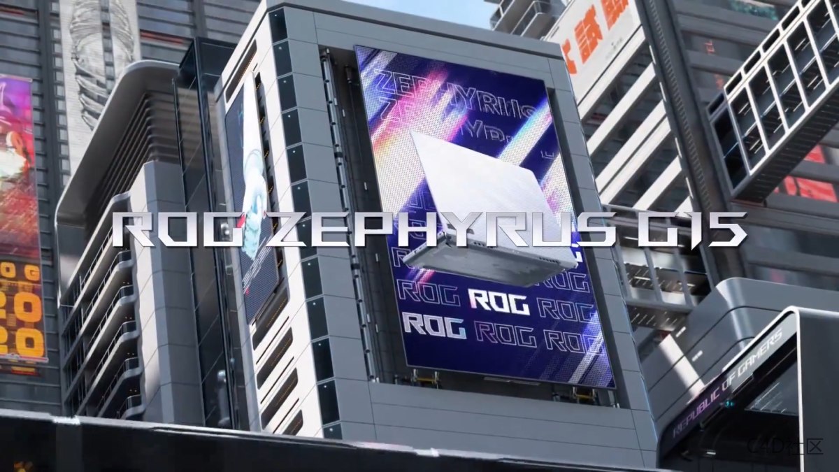 华硕ROG笔记本产品动画-ROG Zephyus G15