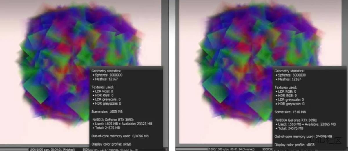 Octane Render 2022焦散渲染快1000倍,且更锐利,并加入实时渲染内核