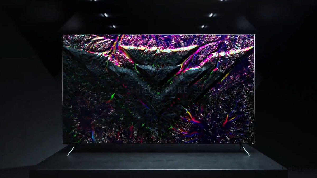 VIZIO智能电视-帅爆的一款电视显示屏三维产品动画