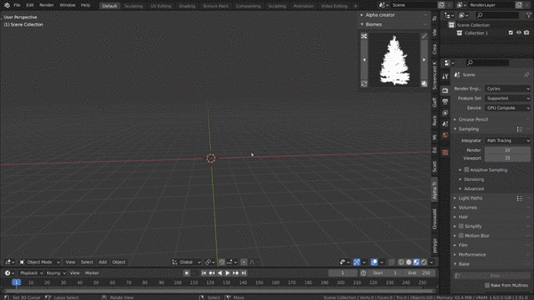 Alpha Trees Pro v2.3.6 Fro Blender 植物树木快速生成渲染插件