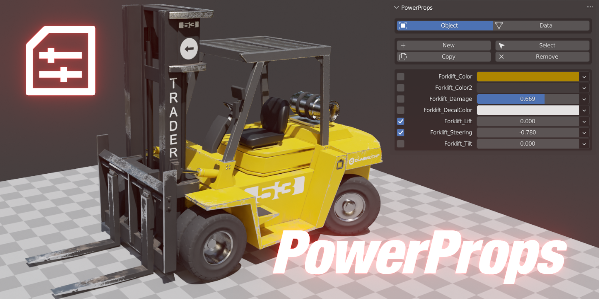 PowerProps v0.3.1 Blender 动画属性复制插件