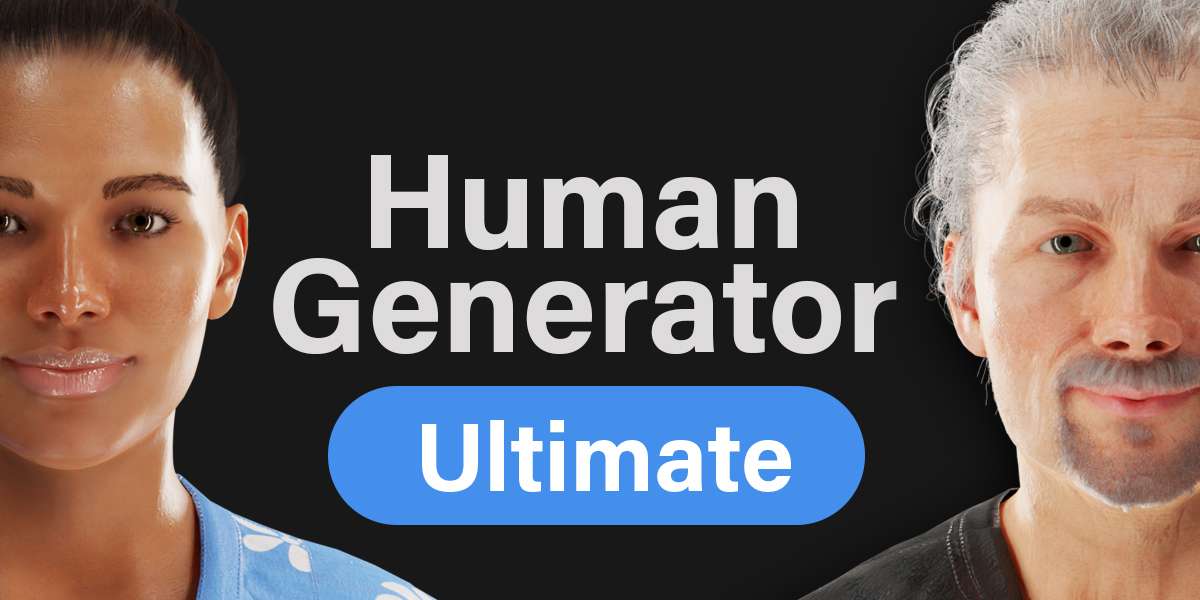 Human Generator Ultimate 4.0.27 Blender 三维人物模型生成器