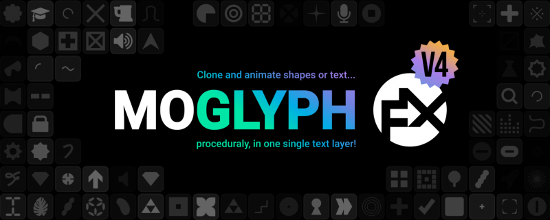 Moglyph FX v2.04 fro After Effects 图形克隆动画脚本