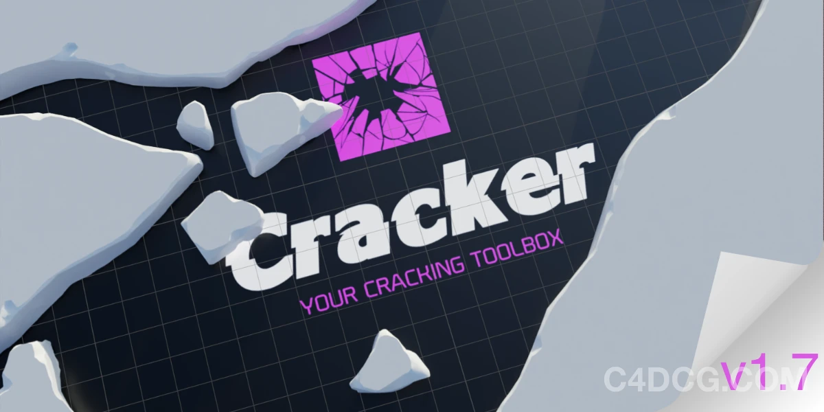 Cracker V1.7.35 Fro Blender 自定义破碎裂纹插件