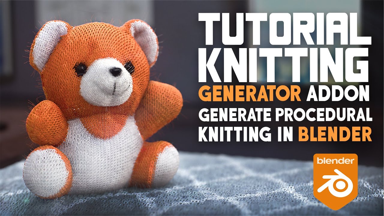 Knitting Generator v4.0 Fro Blender 针织物生成器插件