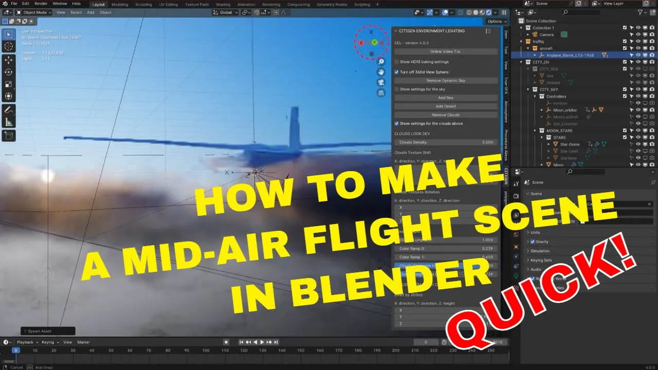 Citigen Ultimate v4.2.2 fro Blender 城市楼房建筑交通生成器插件