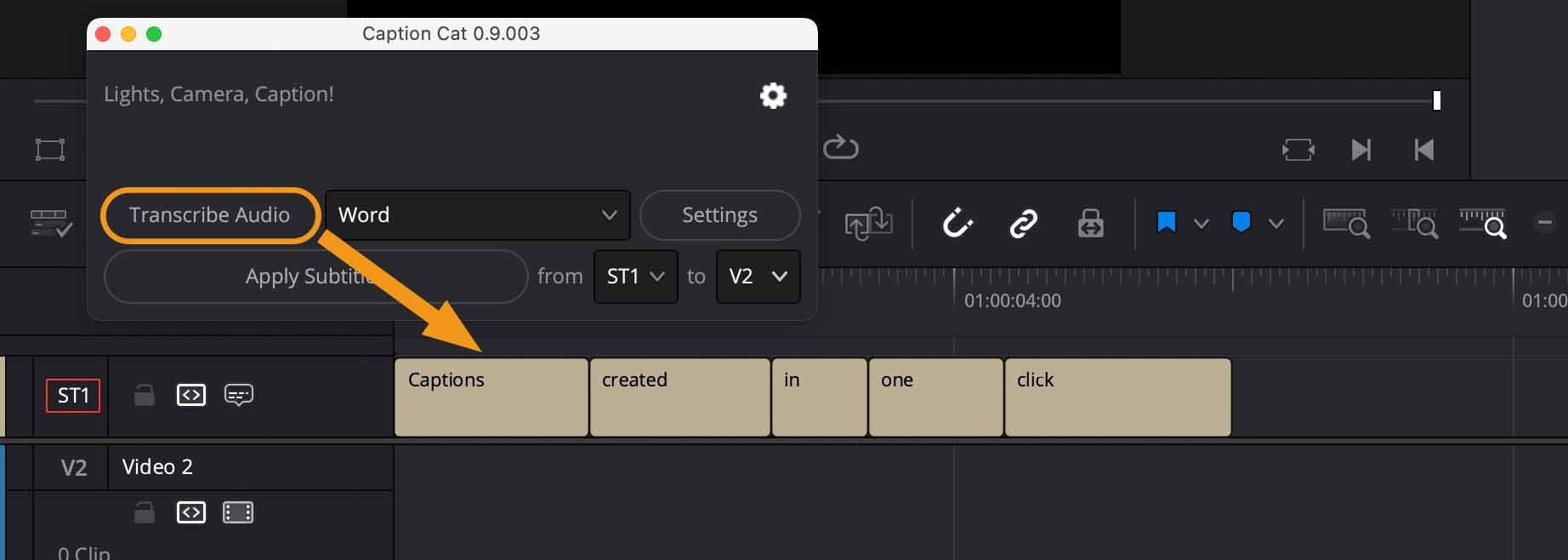 Caption Cat 1.0.0 fro DaVinci Resolve 视频对白字幕动画