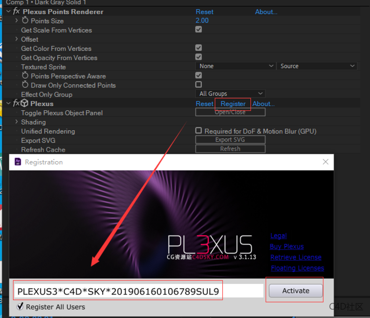 Rowbyte Plexus V3.2.7 Fro After Effects三维粒子插件