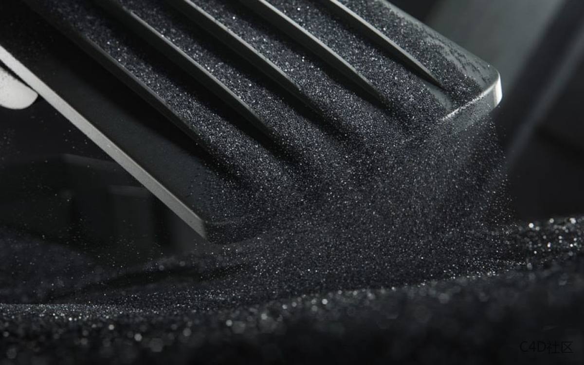 质感细腻的粒子沙粒模拟效果