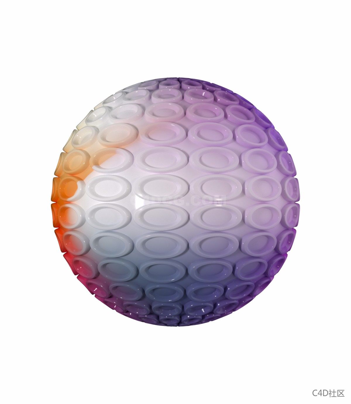 无缝置换贴图-圆圈凸出纹理